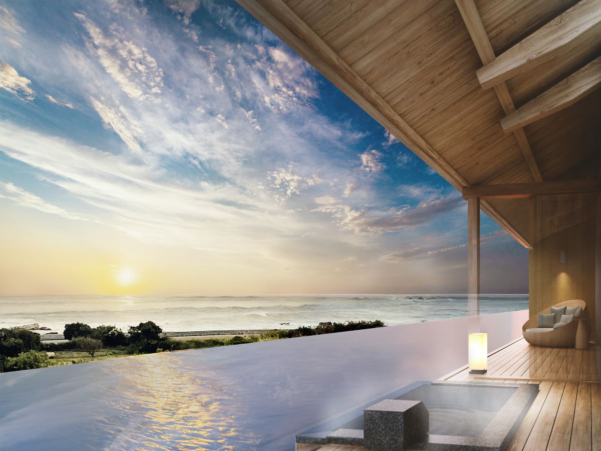 千葉・南房総に全室温泉付の旅館「璃庵（りあん）」海と空が繋がるインフィニティな離れ10室