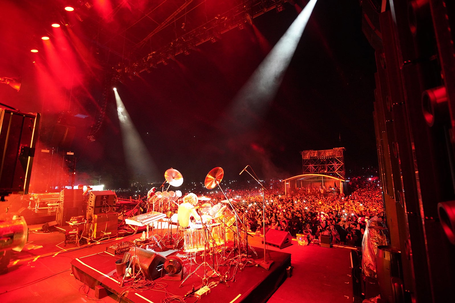 YOSHIKI／「FUJI ROCK FESTIVAL ’18」の様子（提供写真）