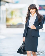 今季トレンド「清楚可愛いスーツ」発表 恋も仕事も絶対に勝ちたい!/モデル:松井愛莉(画像提供:「Ray」4月号、主婦の友社)【モデルプレス】