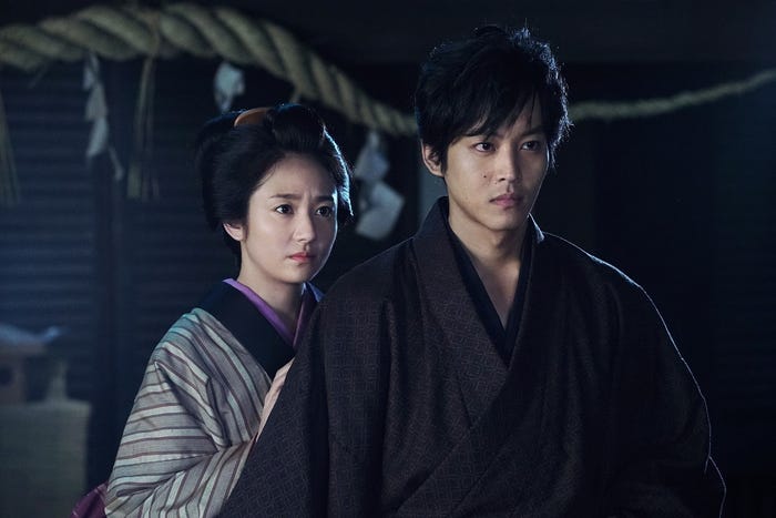 映画『居眠り磐音』木村文乃、松坂桃李(C)2019映画「居眠り磐音」製作委員会