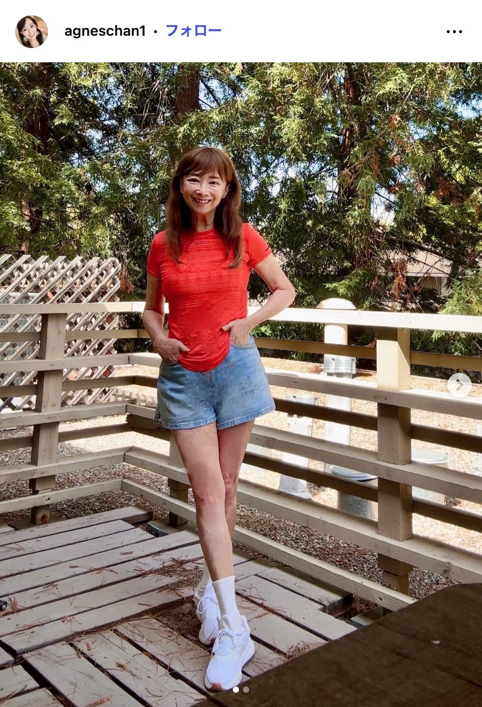 アグネス・チャンInstagramより