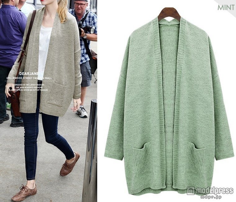 ポケット付きガウンカーディガン 画像提供：「ogage japan」3,980円（税込）