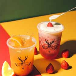 (左から)オレンジ ルル、ストロベリールル 各Mサイズ¥650(税別)/画像提供:ポトマック