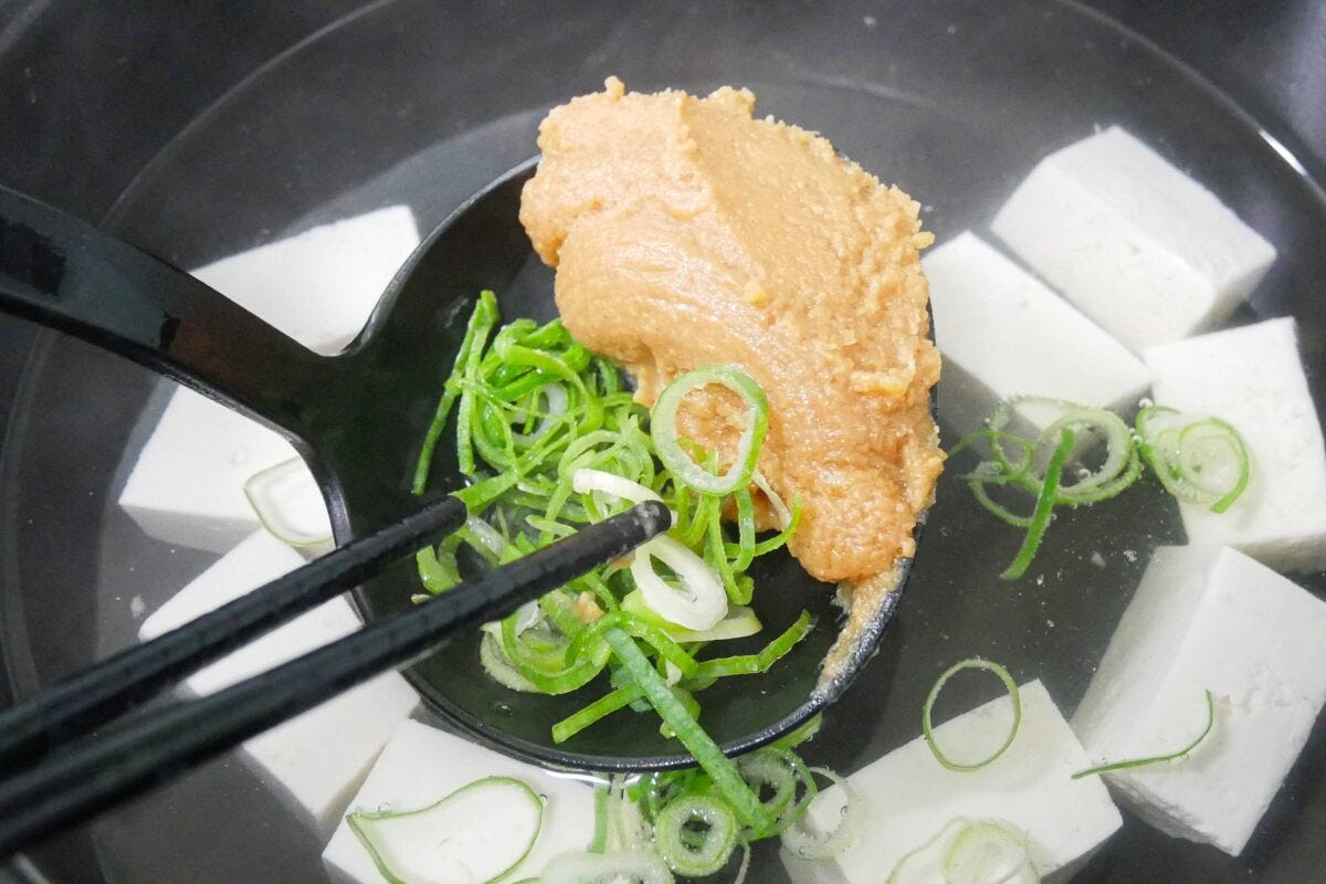 麦ライス・味噌汁