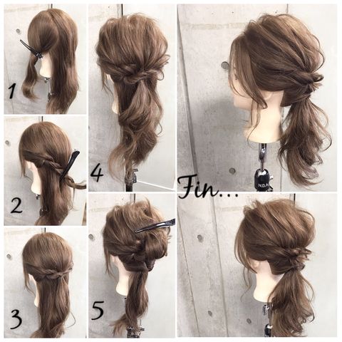 セミロングさんの簡単アレンジ集 大人女性向けのすぐ出来るヘアセットまとめ モデルプレス セミロングさんの簡単アレンジ集 大人女性向けのすぐ出来るヘアセットまとめ モデルプレス