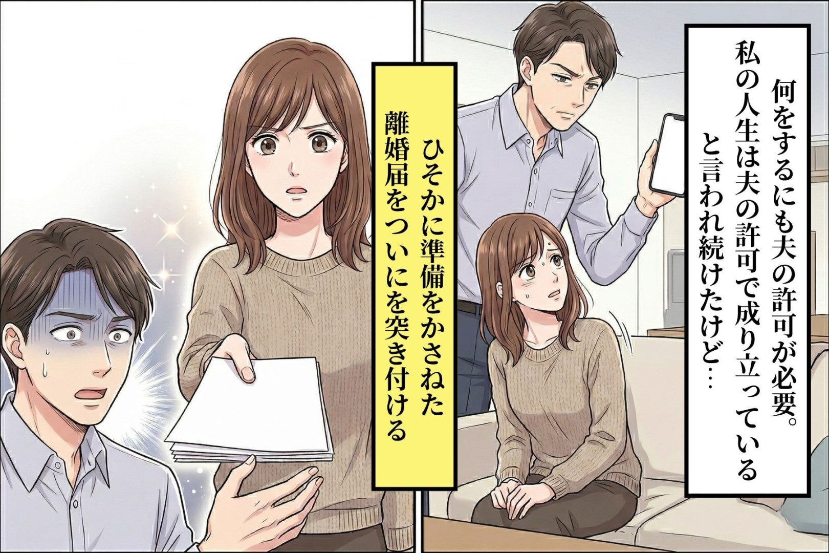 何をするにも夫の許可が必要。「俺みたいな夫はいないぞ」彼に離婚届を突きつけたら...