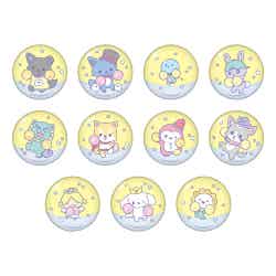 缶バッジ(ランダム11種)税込660円)※店舗限定(C)2023 SANRIO CO.,LTD.APPROVAL NO.L640922