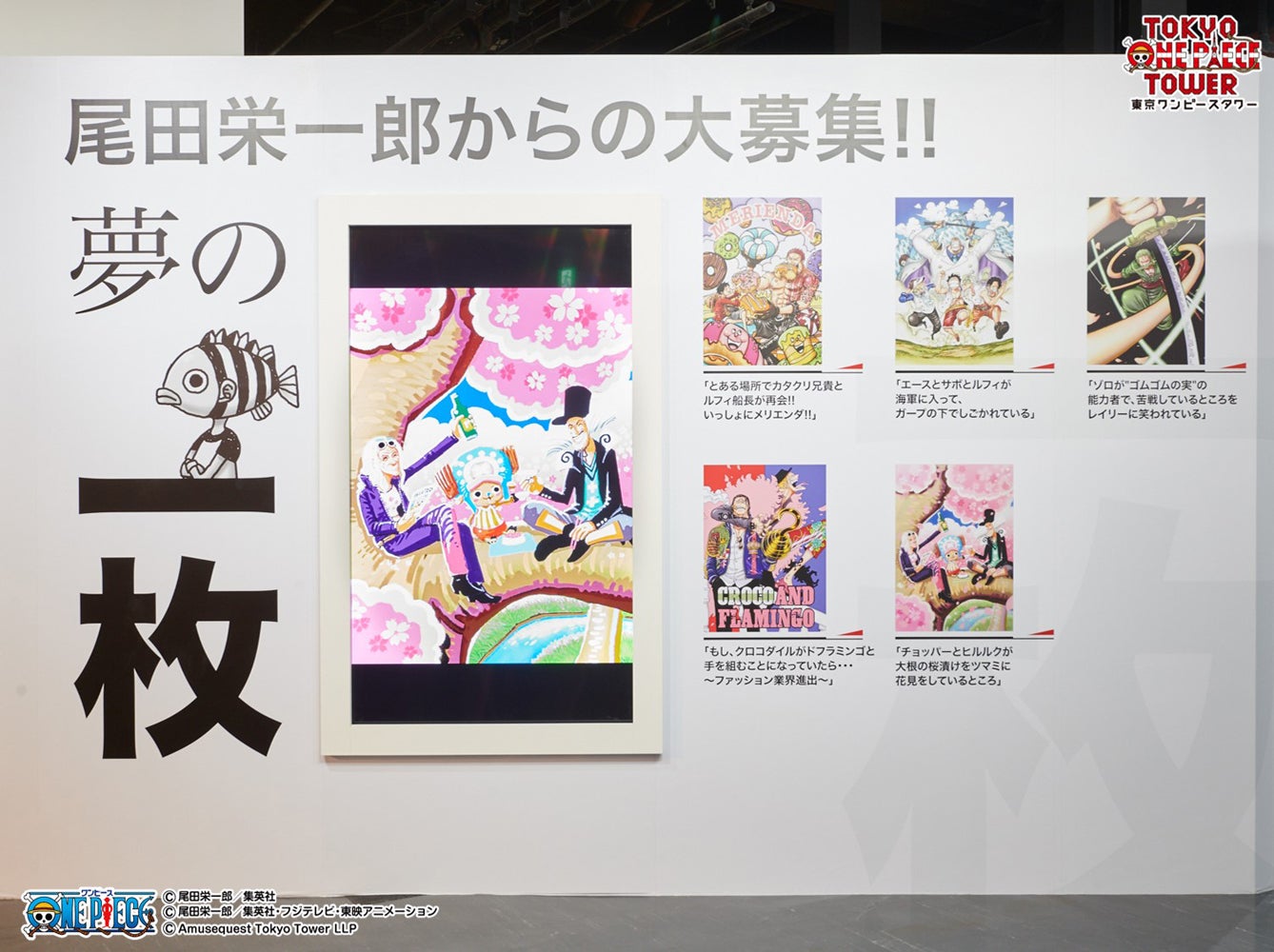 第一弾は「ONE PIECE magazine」コラボ、企画展エリア／画像提供：東京ワンピースタワー