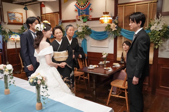 赤楚衛二、福原遥、永作博美、高畑淳子、長濱ねる、横山裕/「舞いあがれ!」第97話(C)NHK