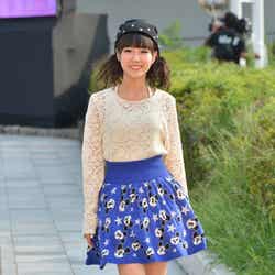 ランウェイをウォーキングした“まえのん”こと前田希美