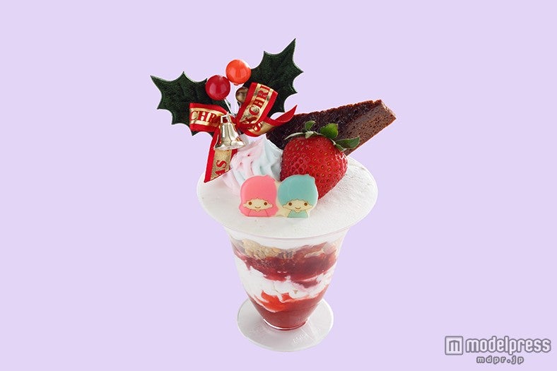 キキ＆ララのクリスマスパフェ700円（C）2015 SANRIO CO．，LTD．
