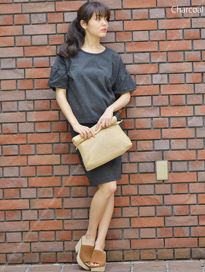 薄手スウェットのシンプルセットアップ「coca」2,990円（税込）