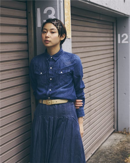 TOPS:olive des olive、SKIRT:無印良品(C)TOPLOG