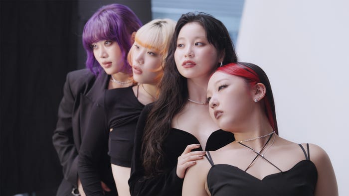 NAOKO、MAHINA、KOHARU、CHIKA/「ADDICTION」メイキングカット(提供写真)