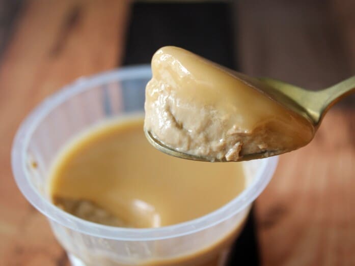 ビターというよりは、やや甘めのキャラメルソースにりんごがやさしく寄り添います