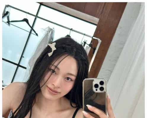 「オオカミちゃん」出演話題・“朝倉未来発掘の美女”美月、黒髪ロング姿披露「大人っぽい」「新鮮で可愛い」と話題