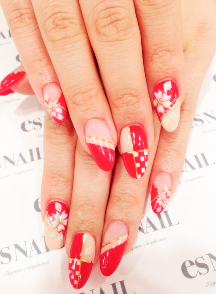 インパクトある和ネイル/画像提供:esNAIL