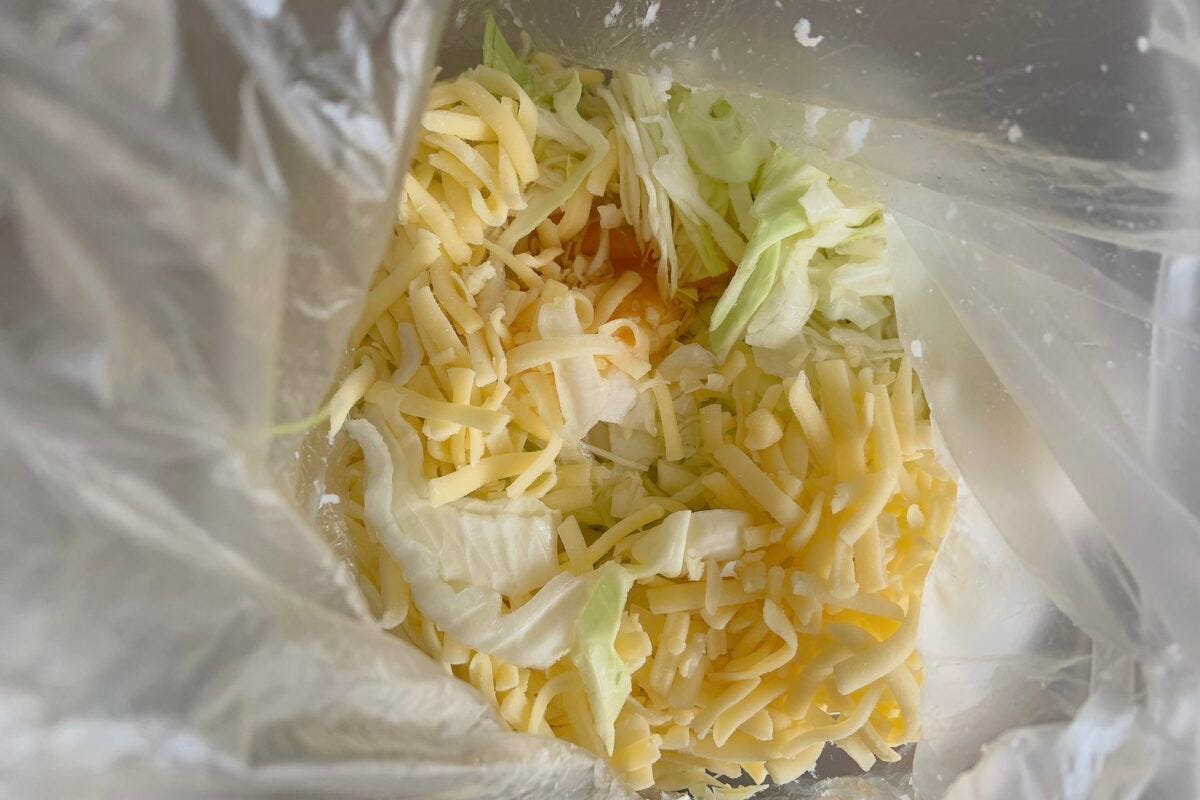 はんぺんで作るお好み焼き