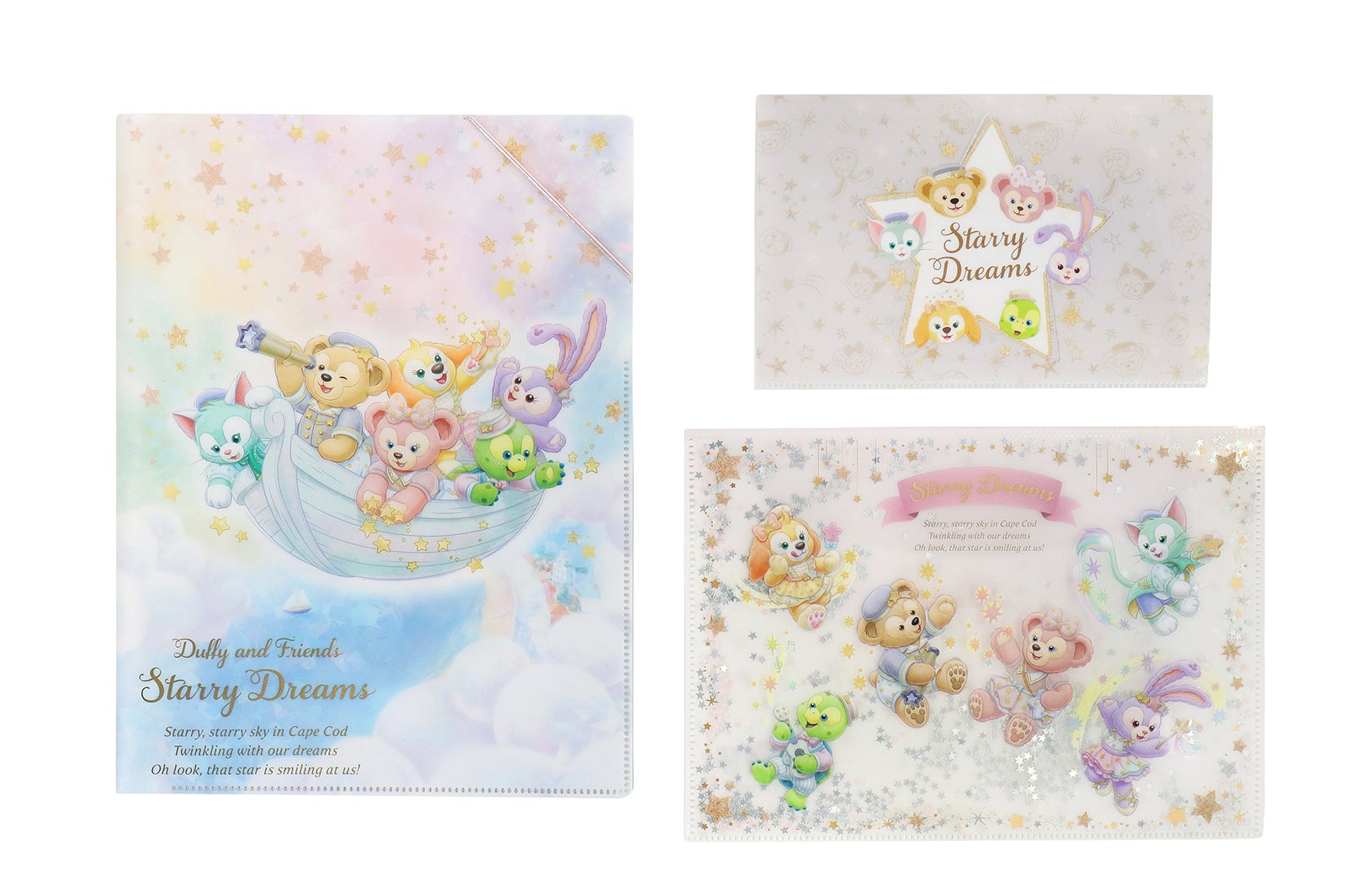 クリアホルダーセット1,400円（C）Disney