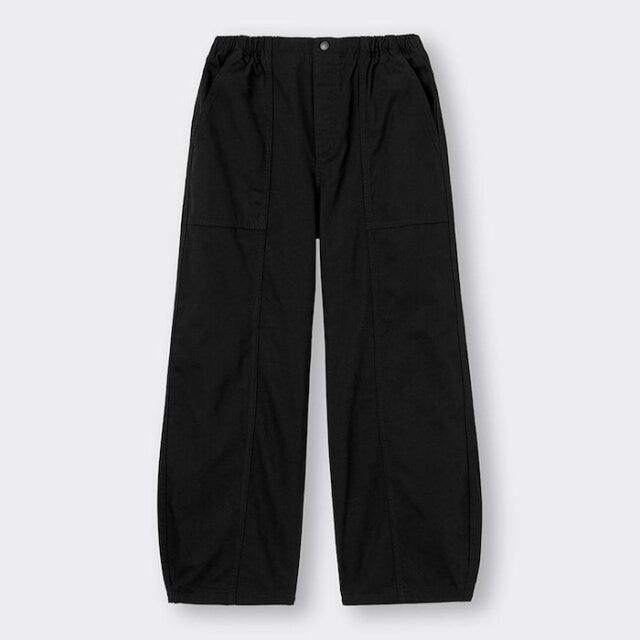 GUの黒ワイドパンツ