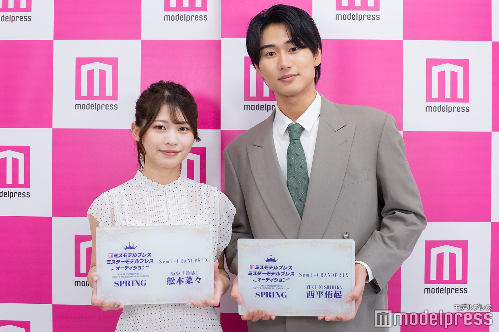 舩木菜々さん、西平侑起さん（C）モデルプレス