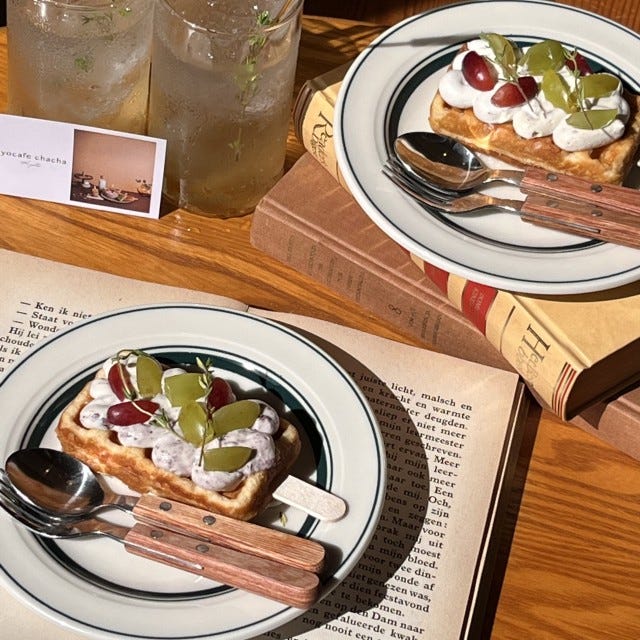 サマーグレープワッフルプレート