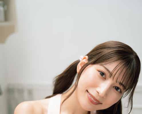 美しすぎるリングガールで話題・雪平莉左、水着×エプロン姿にドキッ バレンタイングラビア披露