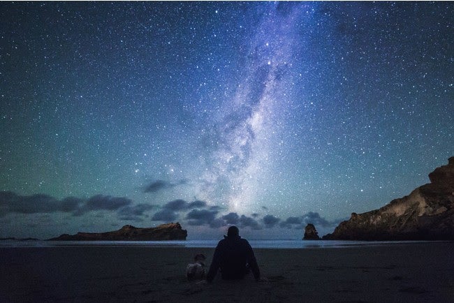 景観保護区キャッスルポイントの星空（C）Daniel Rood