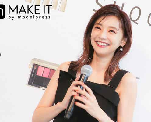 【SUQQU期間限定イベント】オープニングイベントに倉科カナがモードメイクで登場