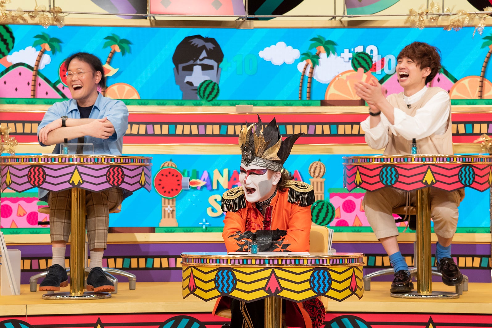 岩尾望、デーモン閣下、河井ゆずる（画像提供：読売テレビ）