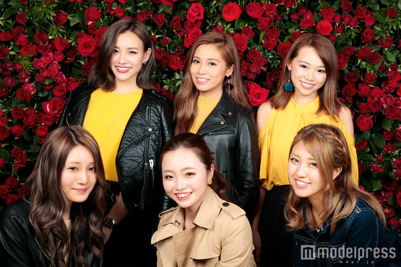 (上段左から)まほさん、りなぽよさん、せがしぃさん(下段左から)まいさん、みゆさん、あんじゅさん(C)モデルプレス