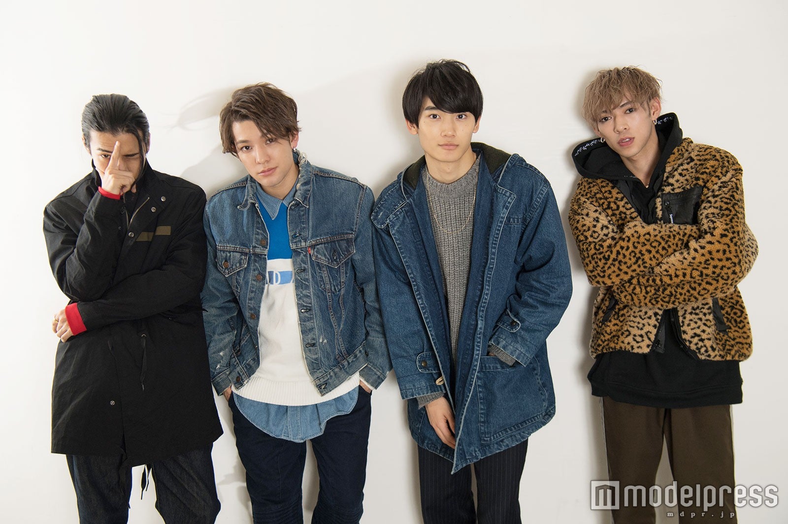 （左から）AM、Kauan、Fu、U（C）モデルプレス