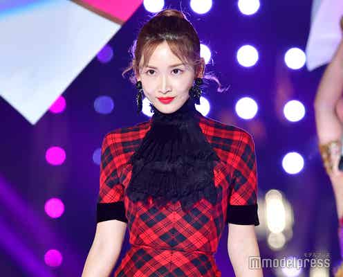 紗栄子、ほっそりウエストに会場驚き 軽快ダンスも<TGC2018A/W>