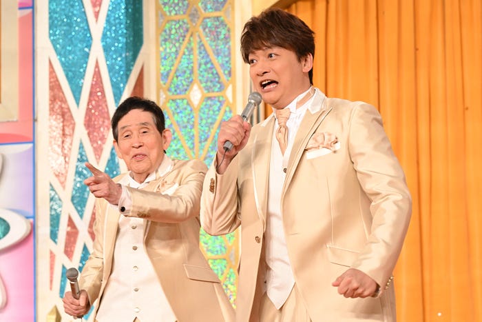 萩本欽一、香取慎吾(C)日本テレビ