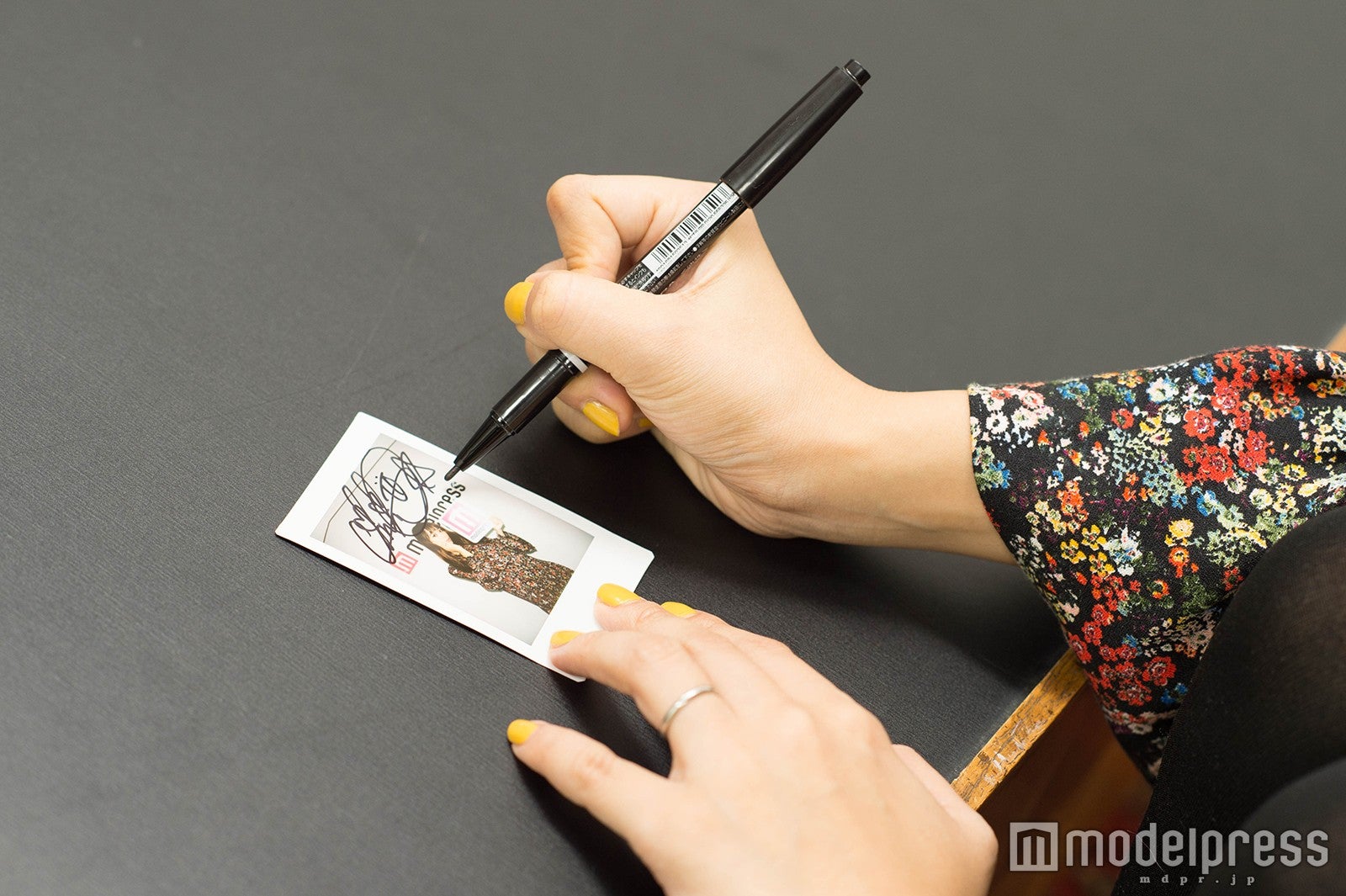 直筆でサインしてくれました！