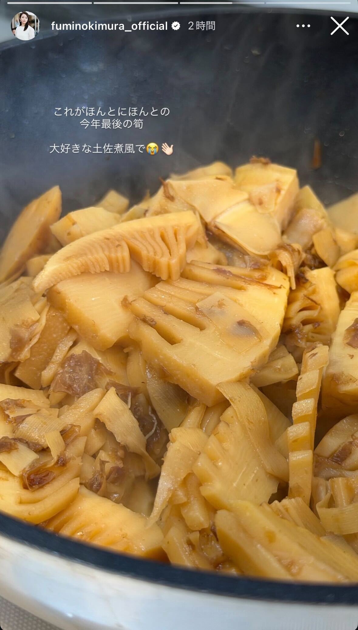 木村文乃Instagramストーリーズより