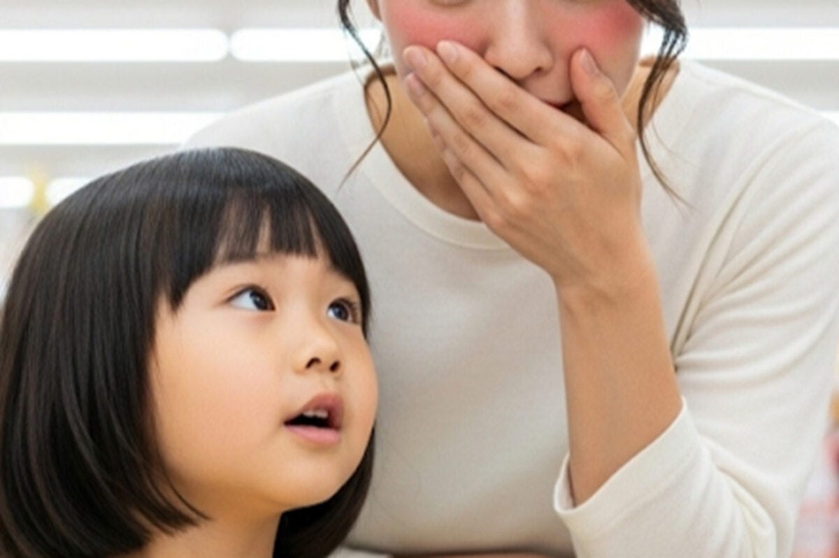焦る母親