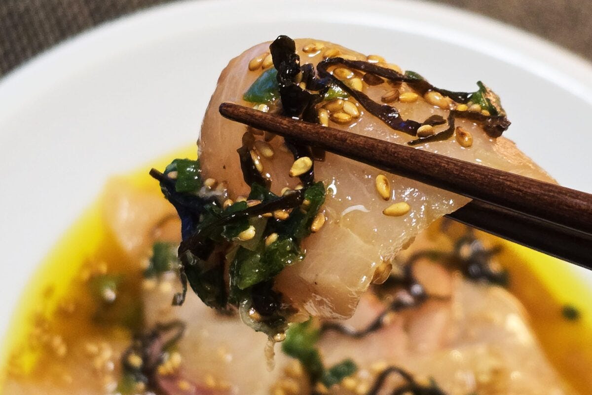 ブリの濃厚ダレ和え・実食