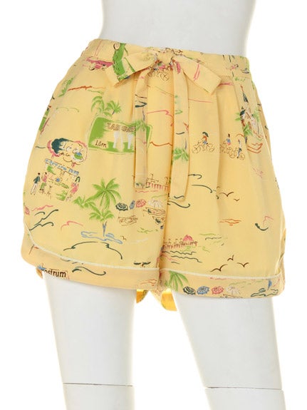 リゾート柄ショートパンツ「Lily Brown」7,992円(税込)
