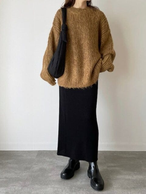 ニット ブラウンニット