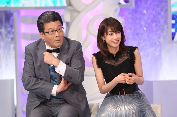 軽部真一、加藤綾子(C)フジテレビ