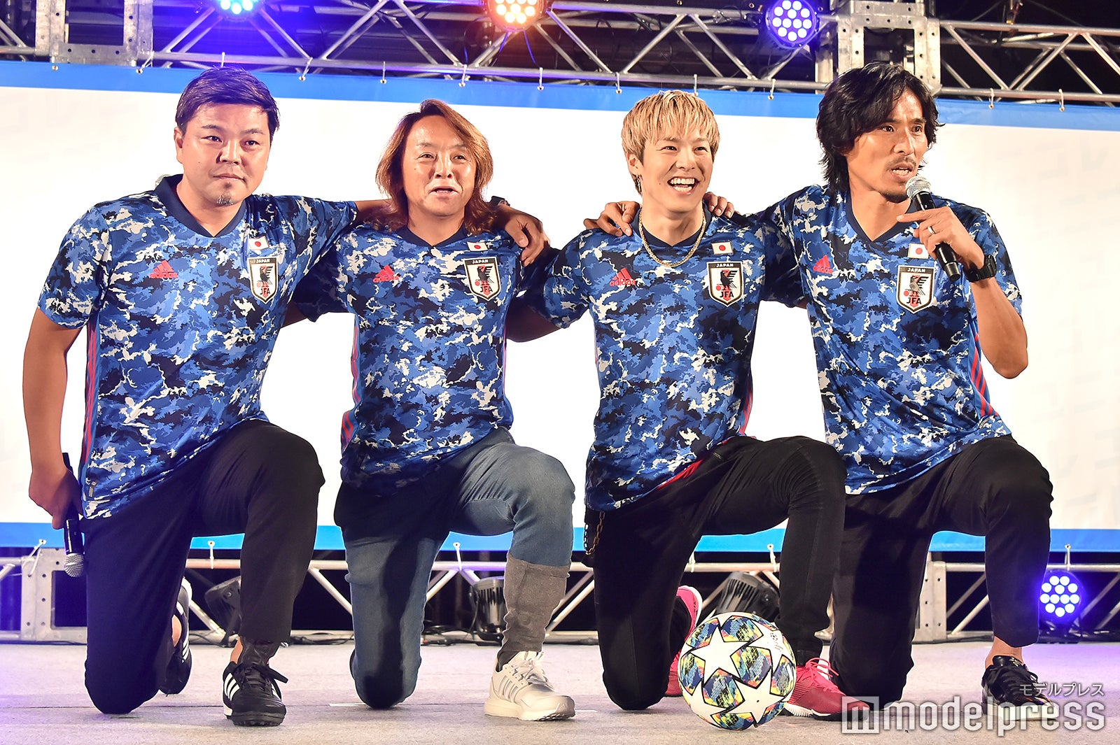 城彰二、北澤豪、RIKU、中澤佑二（C）モデルプレス