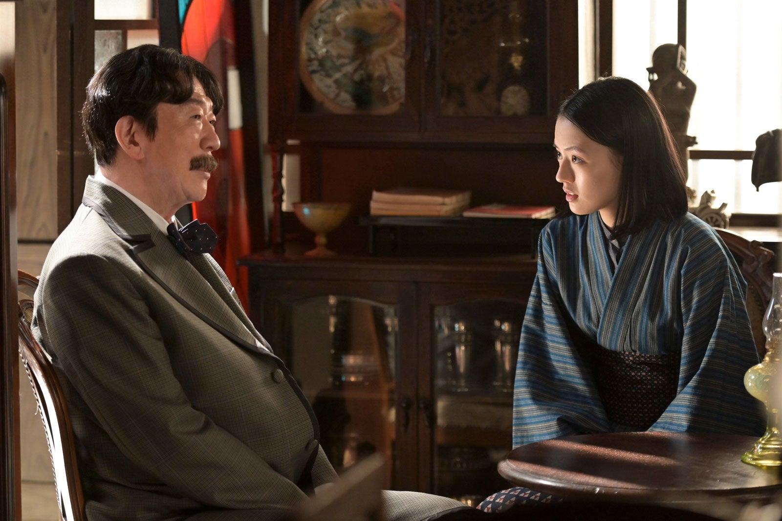 坂東彌十郎、上坂樹里「風、薫る」第81話（C）NHK