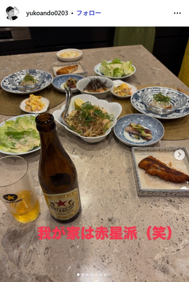 安藤優子Instagramより