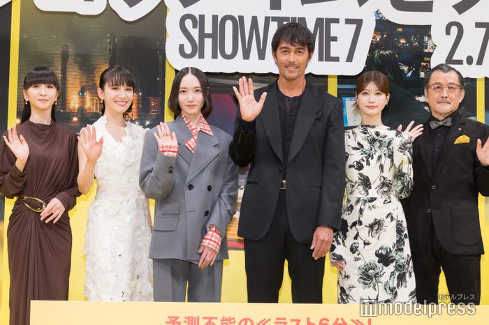 かしゆか、あ~ちゃん、のっち、阿部寛、生見愛瑠、吉田鋼太郎(C)モデルプレス