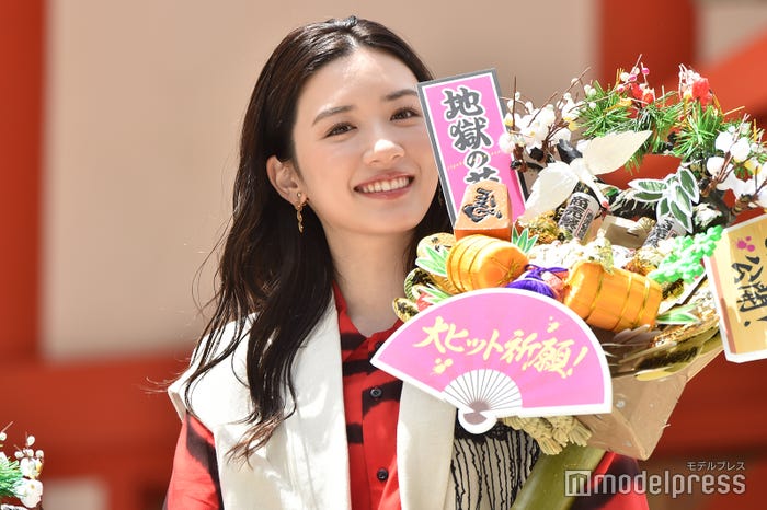 永野芽郁(ロングヘア)/映画「地獄の花園」大ヒット祈願イベントより:2021年5月撮影 (C)モデルプレス