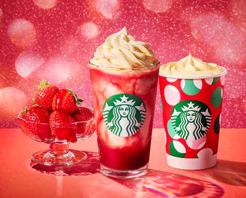 【スタバ新作メニュー】「メリーベリー ストロベリー フラペチーノ」甘酸っぱさとメリークリームでホリデーの楽しさ凝縮