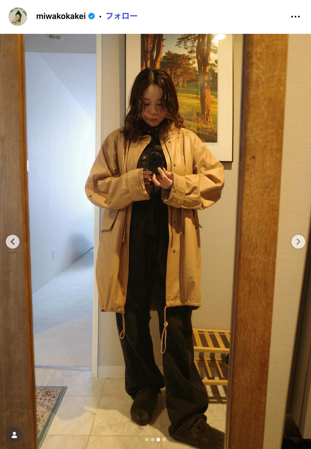 筧美和子Instagramより