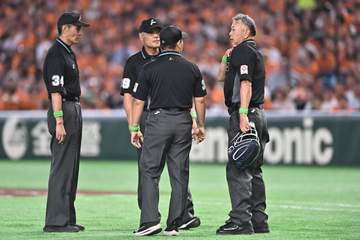ボールボーイが捕逸のボールに触る珍プレー 巨人－ソフトバンク戦の五回、巨人の攻撃中に 責任審判が場内アナウンスで状況説明