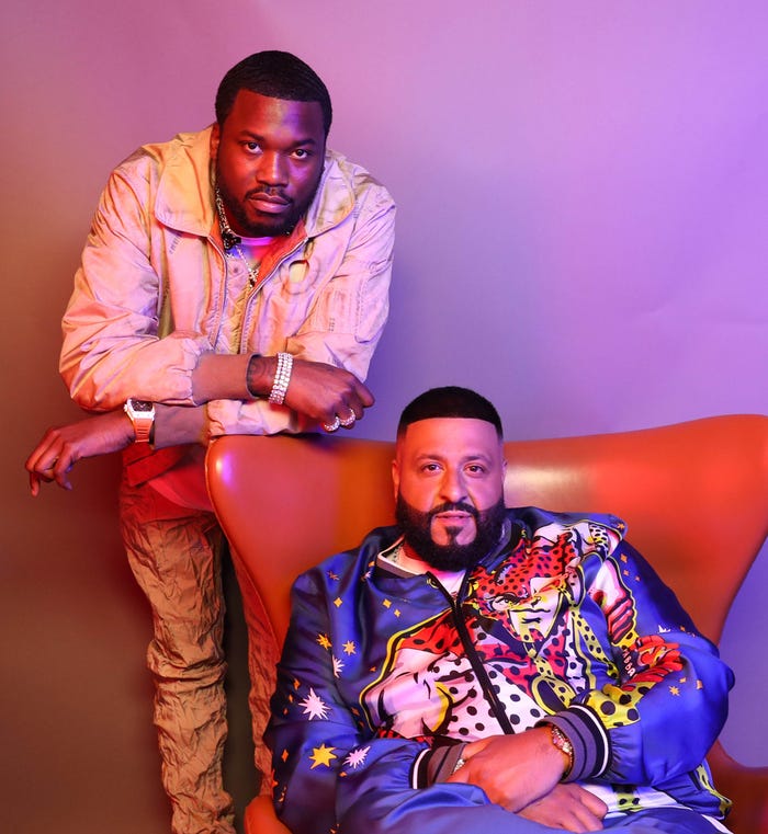 ミーク・ミル&DJ キャレド/photo by Getty Images